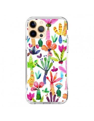 Coque iPhone 12 Pro Max Overlapped Watercolor Dots - Ninola Design