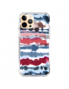 Coque iPhone 12 Pro Max Smoky Marble Watercolor Dark -...