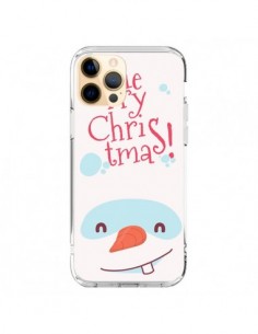Coque iPhone 12 Pro Max Bonhomme de Neige Merry Christmas...
