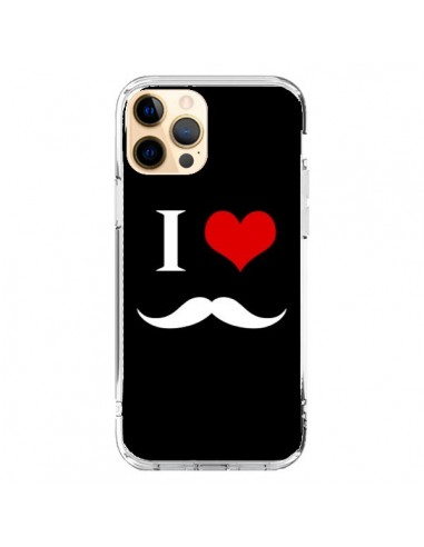 Coque iPhone 12 Pro Max I Love Moustache - Nico
