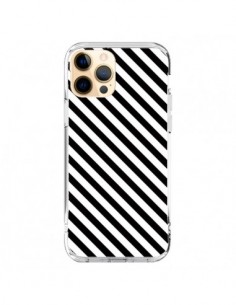 Coque iPhone 12 Pro Max Bonbon Candy Noire et Blanche...