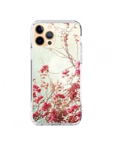 Coque iPhone 12 Pro Max Fleur Vintage Rose - Nico