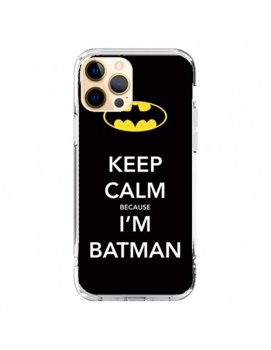 Coque iPhone 12 Pro Max Keep Calm because I'm Batman - Nico