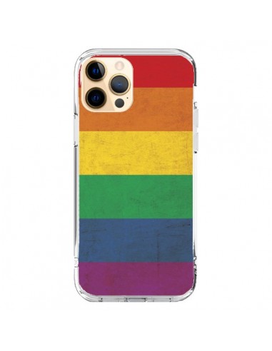 Coque iPhone 12 Pro Max Drapeau Arc En Ciel Gay - Nico