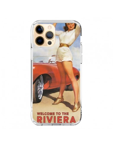 Coque iPhone 12 Pro Max Welcome to the Riviera Vintage Pin Up - Nico