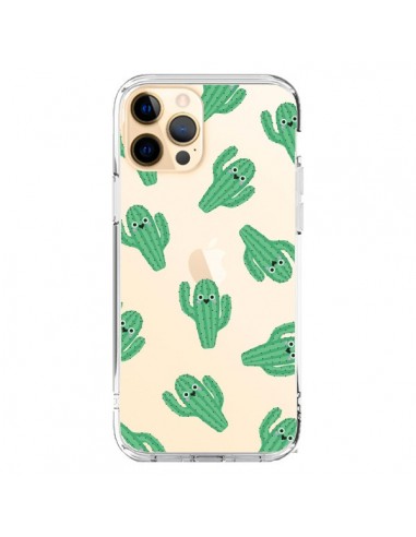 Coque iPhone 12 Pro Max Chute de Cactus Smiley Transparente - Nico