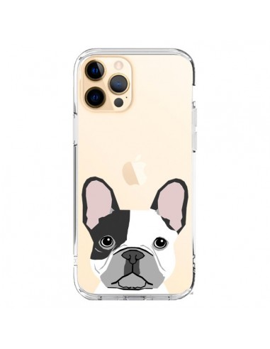 Coque iPhone 12 Pro Max Bulldog Français Chien Transparente - Pet Friendly