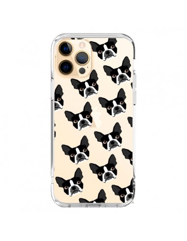 Coque iPhone 12 Pro Max Chiens Boston Terrier Transparente - Pet Friendly