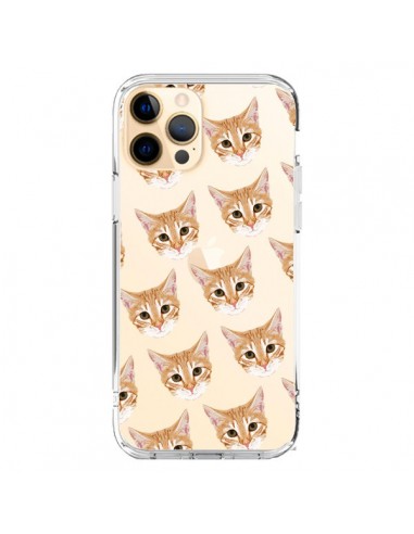 Coque iPhone 12 Pro Max Chats Beige Transparente - Pet Friendly