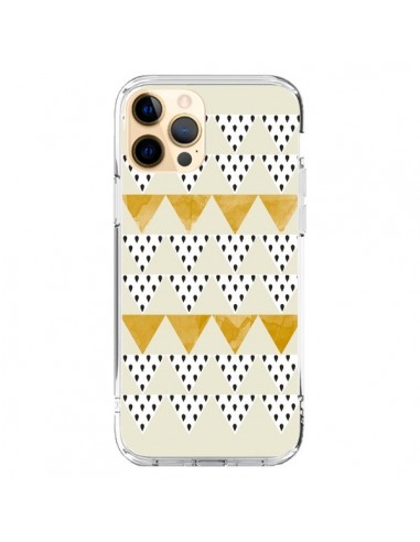 Coque iPhone 12 Pro Max Triangles Or Garland Gold - Pura Vida