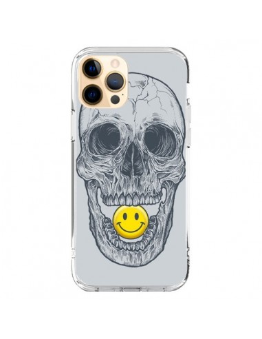 Coque iPhone 12 Pro Max Smiley Face Tête de Mort - Rachel Caldwell