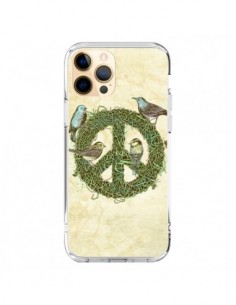 Coque iPhone 12 Pro Max Peace And Love Nature Oiseaux -...