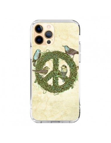 Coque iPhone 12 Pro Max Peace And Love Nature Oiseaux - Rachel Caldwell