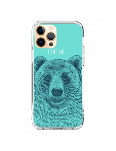 Coque iPhone 12 Pro Max Bear Ours I like You - Rachel Caldwell