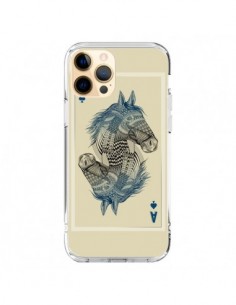 Coque iPhone 12 Pro Max Cheval Carte Jeu Horse As -...