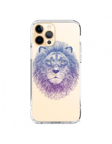 Coque iPhone 12 Pro Max Lion Animal Transparente - Rachel Caldwell