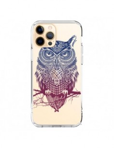 Coque iPhone 12 Pro Max Hibou Chouette Owl Transparente -...
