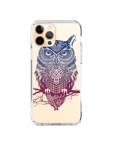 Coque iPhone 12 Pro Max Hibou Chouette Owl Transparente - Rachel Caldwell