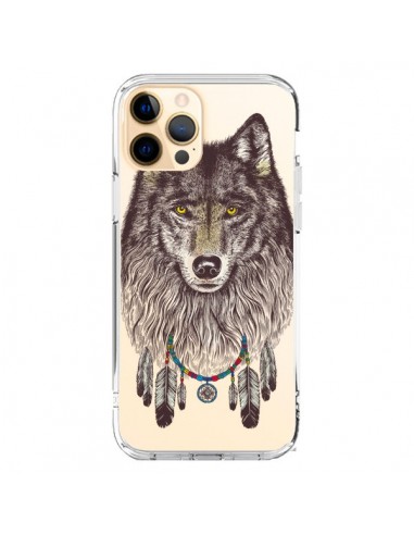 Coque iPhone 12 Pro Max Loup Wolf Attrape Reves Transparente - Rachel Caldwell
