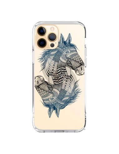 Coque iPhone 12 Pro Max Cheval Horse Double Transparente - Rachel Caldwell