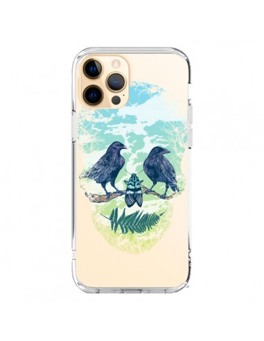 Coque iPhone 12 Pro Max Tête de Mort Nature Transparente - Rachel Caldwell