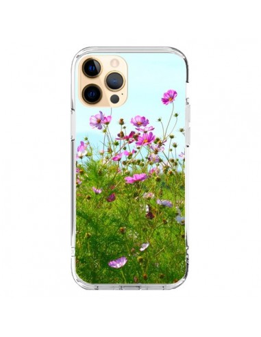 Coque iPhone 12 Pro Max Fleurs Roses Champ - R Delean