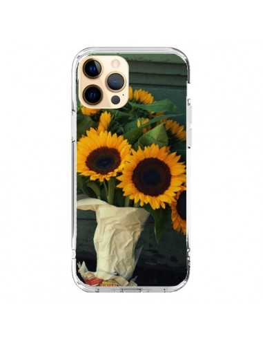 Coque iPhone 12 Pro Max Tournesol Bouquet Fleur - R Delean