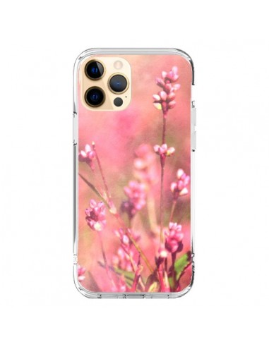 Coque iPhone 12 Pro Max Fleurs Bourgeons Roses - R Delean
