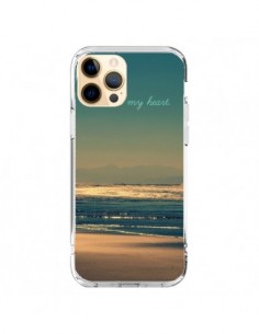 Coque iPhone 12 Pro Max Be still my heart Mer Sable Beach...