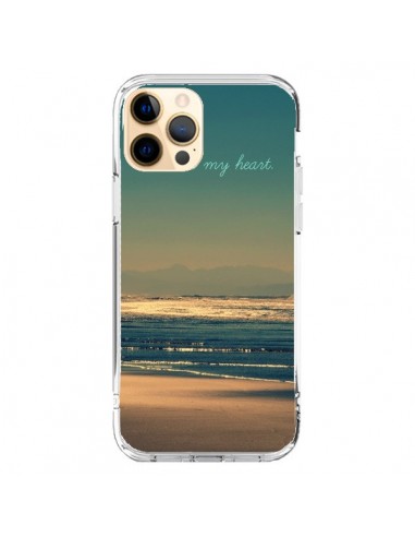 Coque iPhone 12 Pro Max Be still my heart Mer Sable Beach Ocean - R Delean