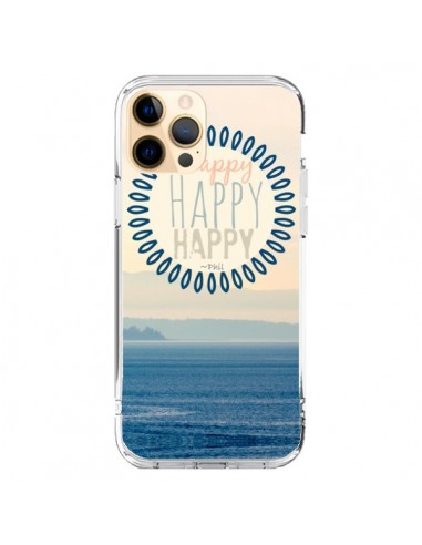Coque iPhone 12 Pro Max Happy Day Mer Ocean Sable Plage Paysage - R Delean