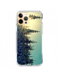 Coque iPhone 12 Pro Max Hiver Paysage Neige Montagnes...