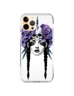 Coque iPhone 12 Pro Max Fille Fleurs Warrior - Ruben Ireland