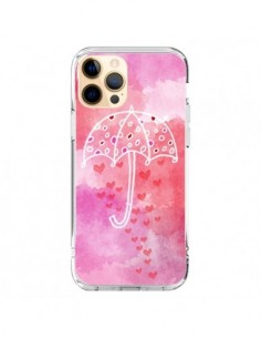 Coque iPhone 12 Pro Max Parapluie Coeur Love Amour -...