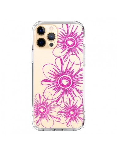 Coque iPhone 12 Pro Max Spring Flower Fleurs Roses Transparente - Sylvia Cook