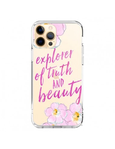 Coque iPhone 12 Pro Max Explorer of Truth and Beauty Transparente - Sylvia Cook
