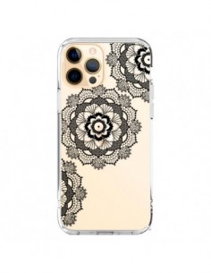 Coque iPhone 12 Pro Max Triple Mandala Noir Black...