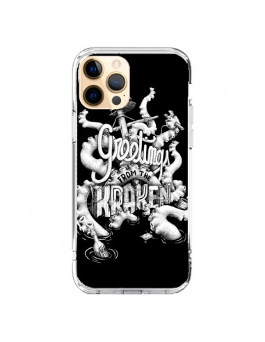Coque iPhone 12 Pro Max Greetings from the kraken Tentacules Poulpe - Senor Octopus