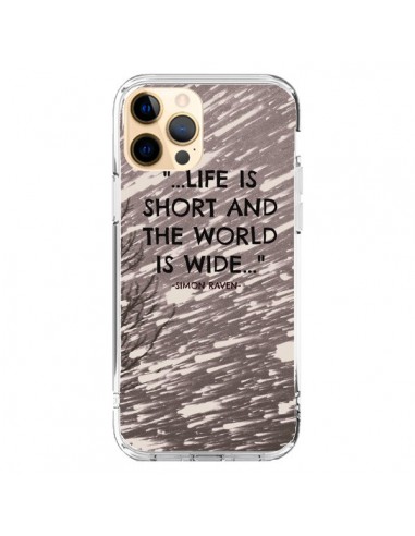 Coque iPhone 12 Pro Max Life is short Foret - Tara Yarte