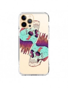 Coque iPhone 12 Pro Max Tête de Mort Crane Punk Double...