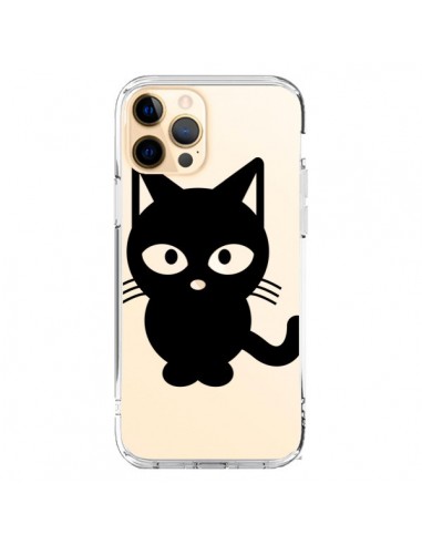 Coque iPhone 12 Pro Max Chat Noir Cat Transparente - Yohan B.