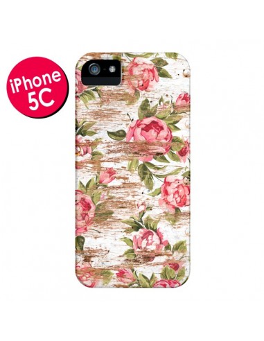 Coque Eco Love Pattern Bois Fleur pour iPhone 5C - Maximilian San