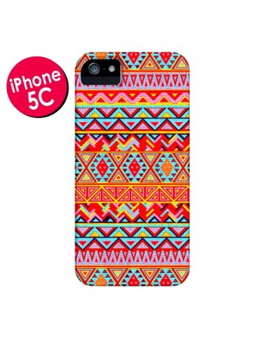 Coque India Style Pattern Bois Azteque pour iPhone 5C - Maximilian San