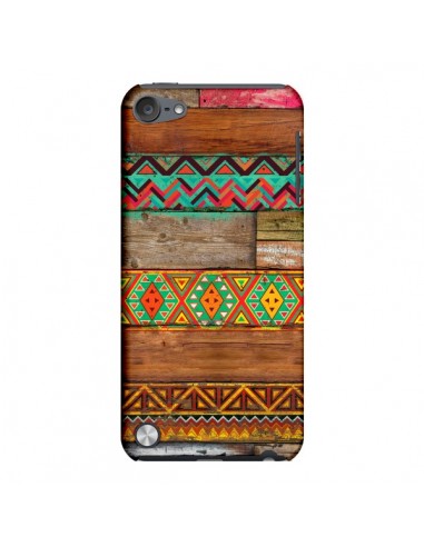 Coque Indian Wood Bois Azteque pour iPod Touch 5 - Maximilian San