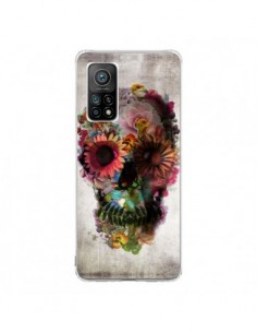 Coque Xiaomi Mi 10T / 10T Pro Skull Flower Tête de Mort -...