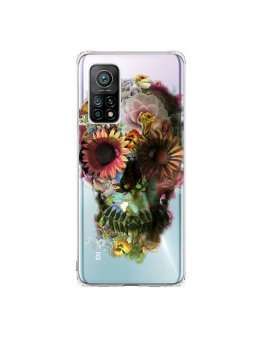 Coque Xiaomi Mi 10T / 10T Pro Skull Flower Tête de Mort Transparente - Ali Gulec