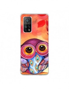 Coque Xiaomi Mi 10T / 10T Pro Chouette Feuilles Automne -...