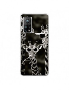 Coque Xiaomi Mi 10T / 10T Pro Girafe Swag Lunettes...
