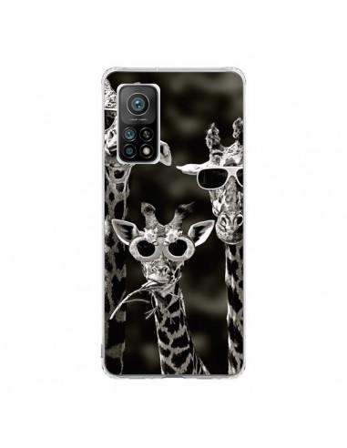 Coque Xiaomi Mi 10T / 10T Pro Girafe Swag Lunettes Familiy Giraffe - Asano Yamazaki