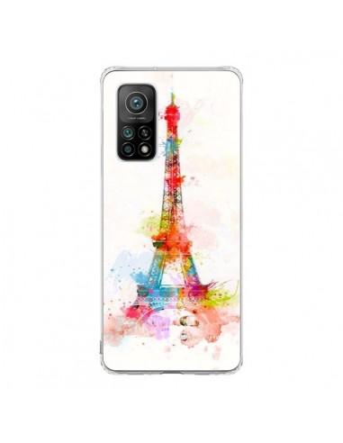 Coque Xiaomi Mi 10T / 10T Pro Paris Tour Eiffel Muticolore - Asano Yamazaki